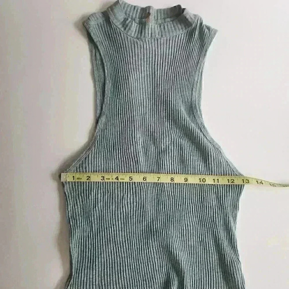 Prana Ribbed Tank Top in Light Blue - Picture 7 of 9